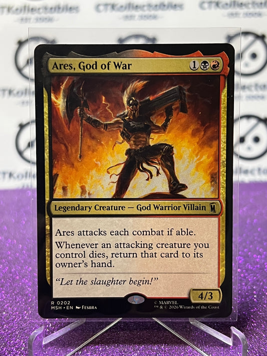 2026 MAGIC THE GATHERING / MARVEL SUPER HEROES ARES, GOD OF WAR # R 0202 NON-FOIL CARD