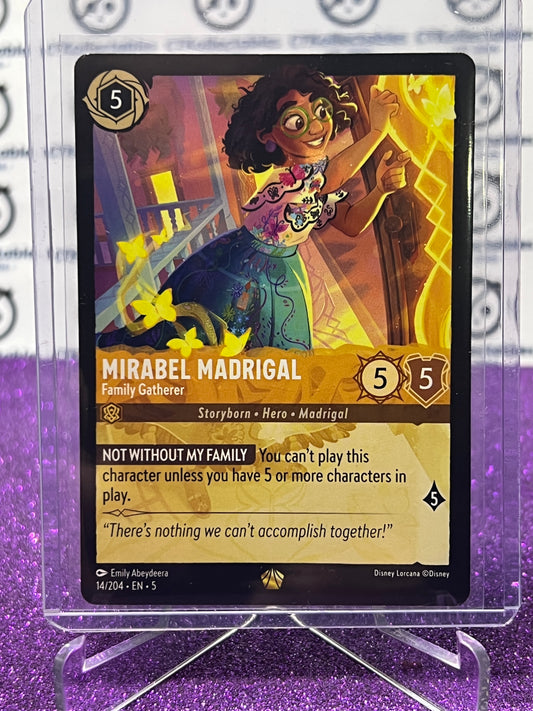 2024 Disney Lorcana Shimmering Skies Non Foil Mirabel Madrigal 14/204 LEGENDARY