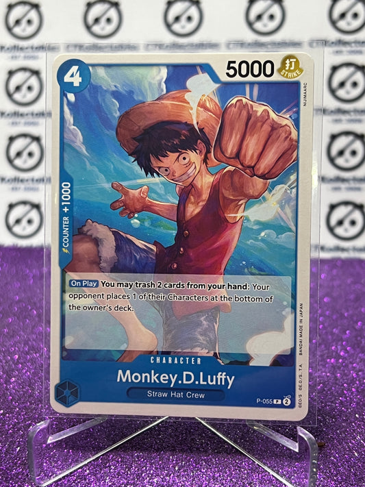 2024 ONE PIECE THE BEST MONKEY.D.LUFFY # P-055 P ENGLISH TRADING GAME PROMO CARD