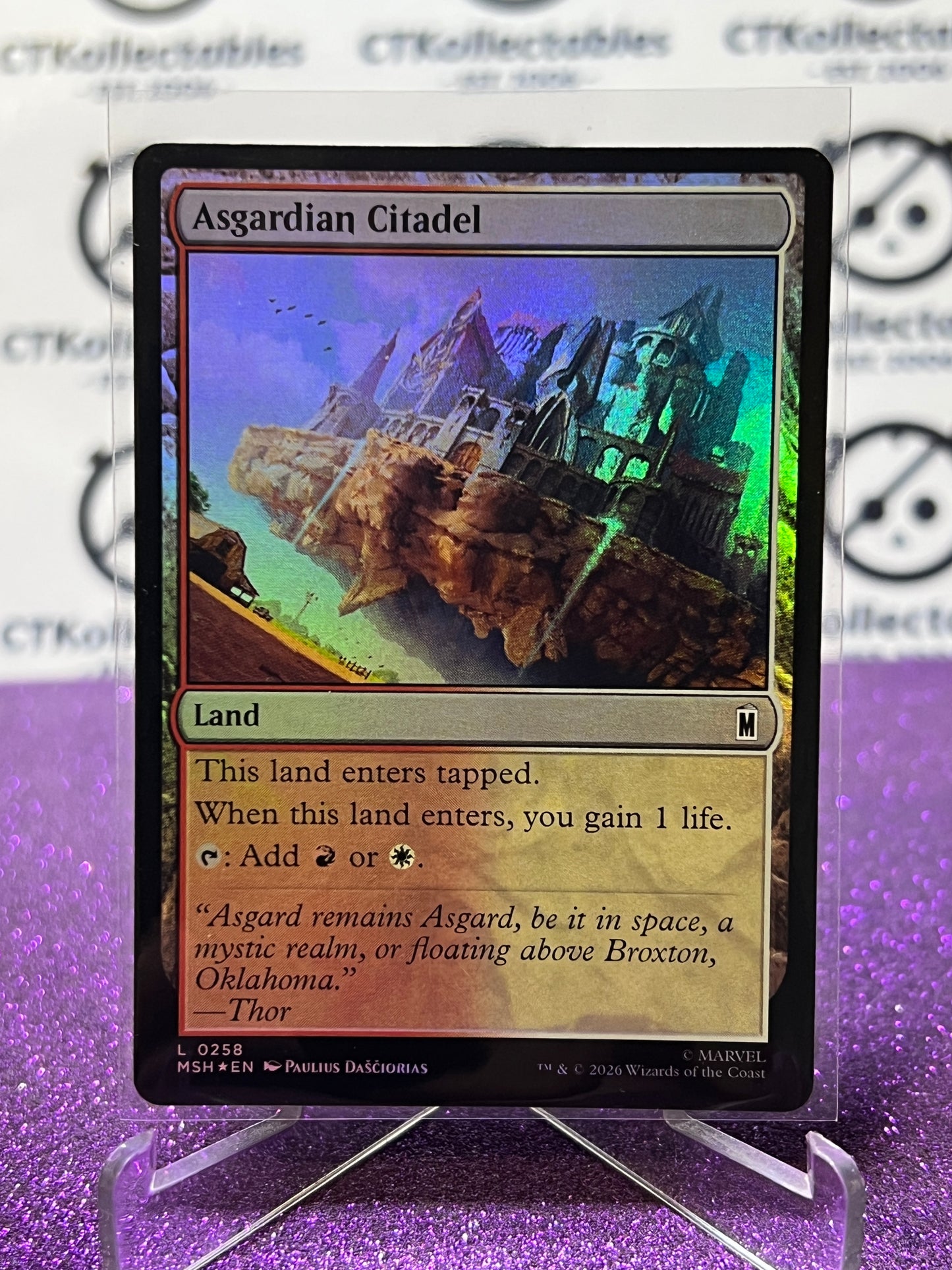 2026 MAGIC THE GATHERING / MARVEL SUPER HEROES ASGARDIAN CITADEL # L 0258 FOIL CARD