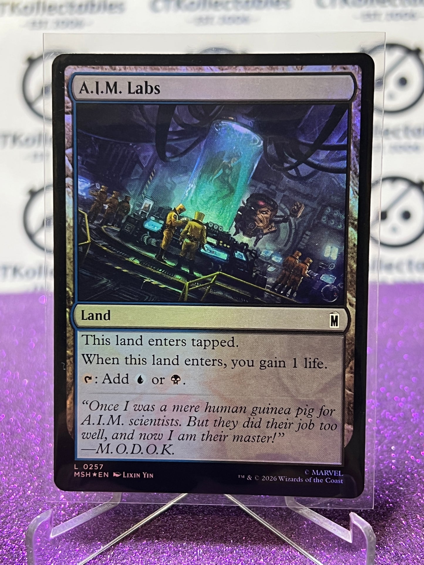 2026 MAGIC THE GATHERING / MARVEL SUPER HEROES A.I.M. LABS # L 0257 FOIL CARD