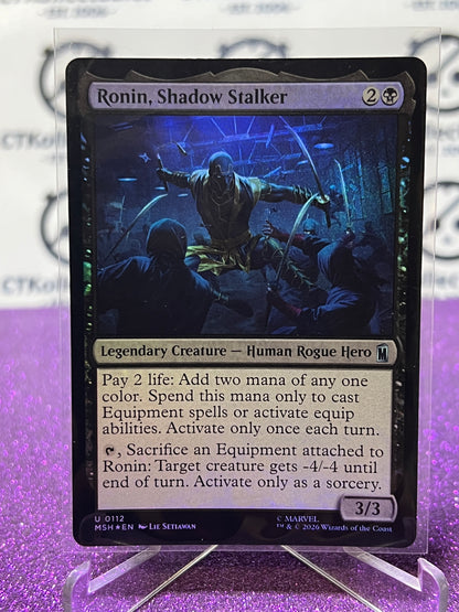 2026 MAGIC THE GATHERING / MARVEL SUPER HEROES RONIN, SHADOW STALKER # U 0112 FOIL CARD