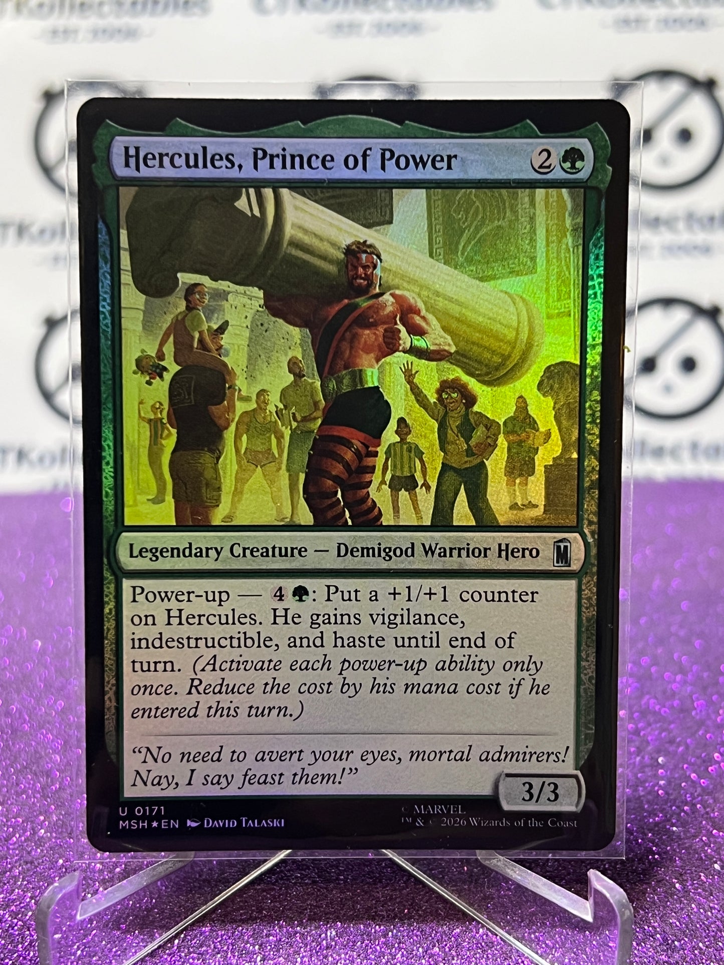 2026 MAGIC THE GATHERING / MARVEL SUPER HEROES HERCULES, PRINCE OF POWER # U 0171  FOIL CARD