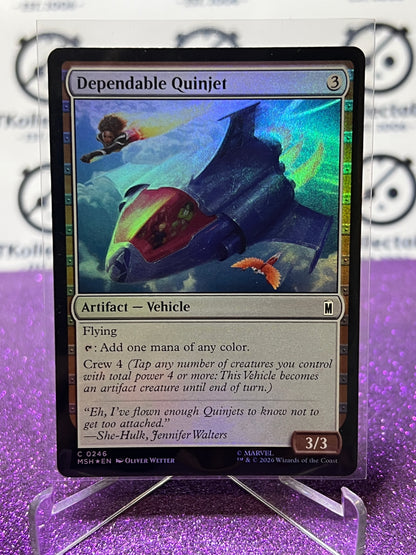 2026 MAGIC THE GATHERING / MARVEL SUPER HEROS DEPENDABLE QUINJET # C 0246 FOIL CARD