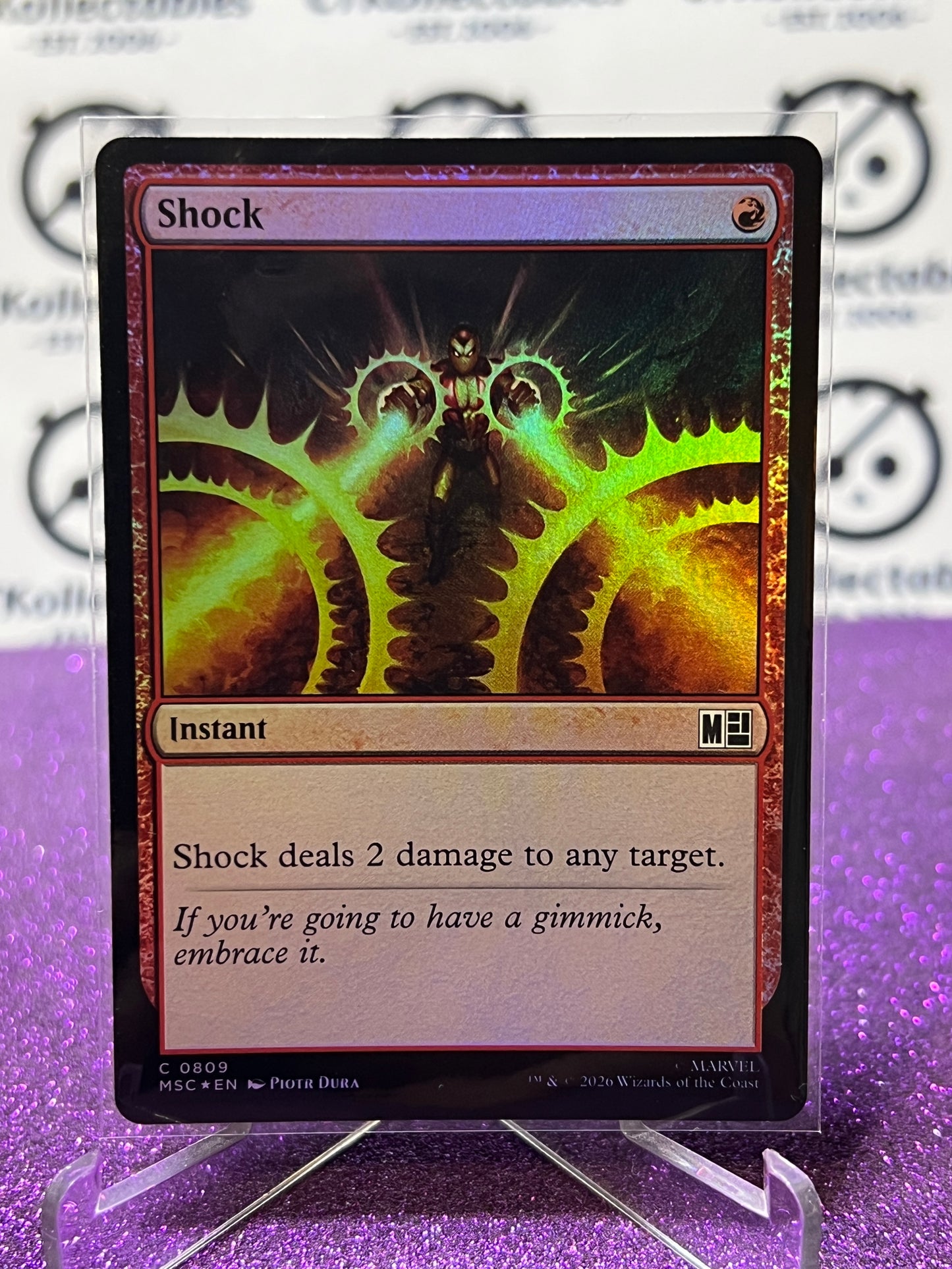 2026 MAGIC THE GATHERING / MARVEL SUPER HEROS SHOCK # C 0809 FOIL CARD