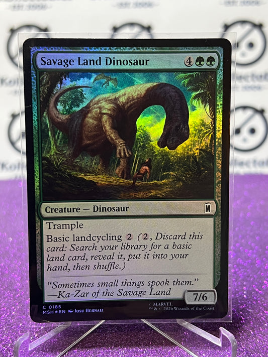 2026 MAGIC THE GATHERING / MARVEL SUPER HEROS SAVAGE LAND DINOSAUR # C 0185 FOIL CARD