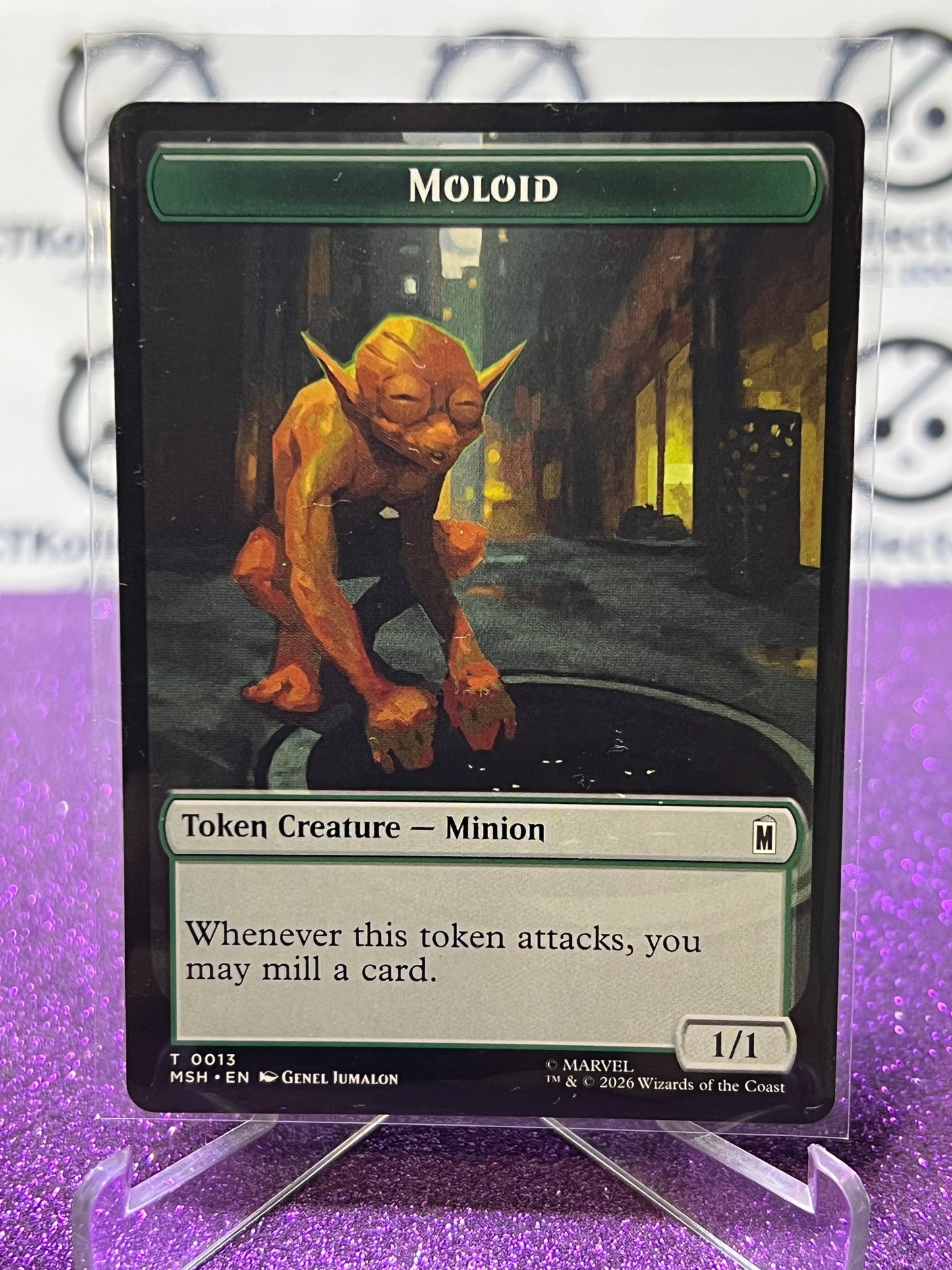 2026 MAGIC THE GATHERING / MARVEL SUPER HEROES MOLOID / WALL # T 0013/0001 TOKEN NON-FOIL CARD