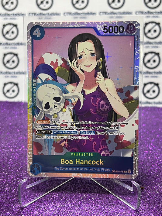 2024 ONE PIECE THE BEST BOA HANCOCK # OP01- 078 SR ENGLISH TRADING GAME CARD