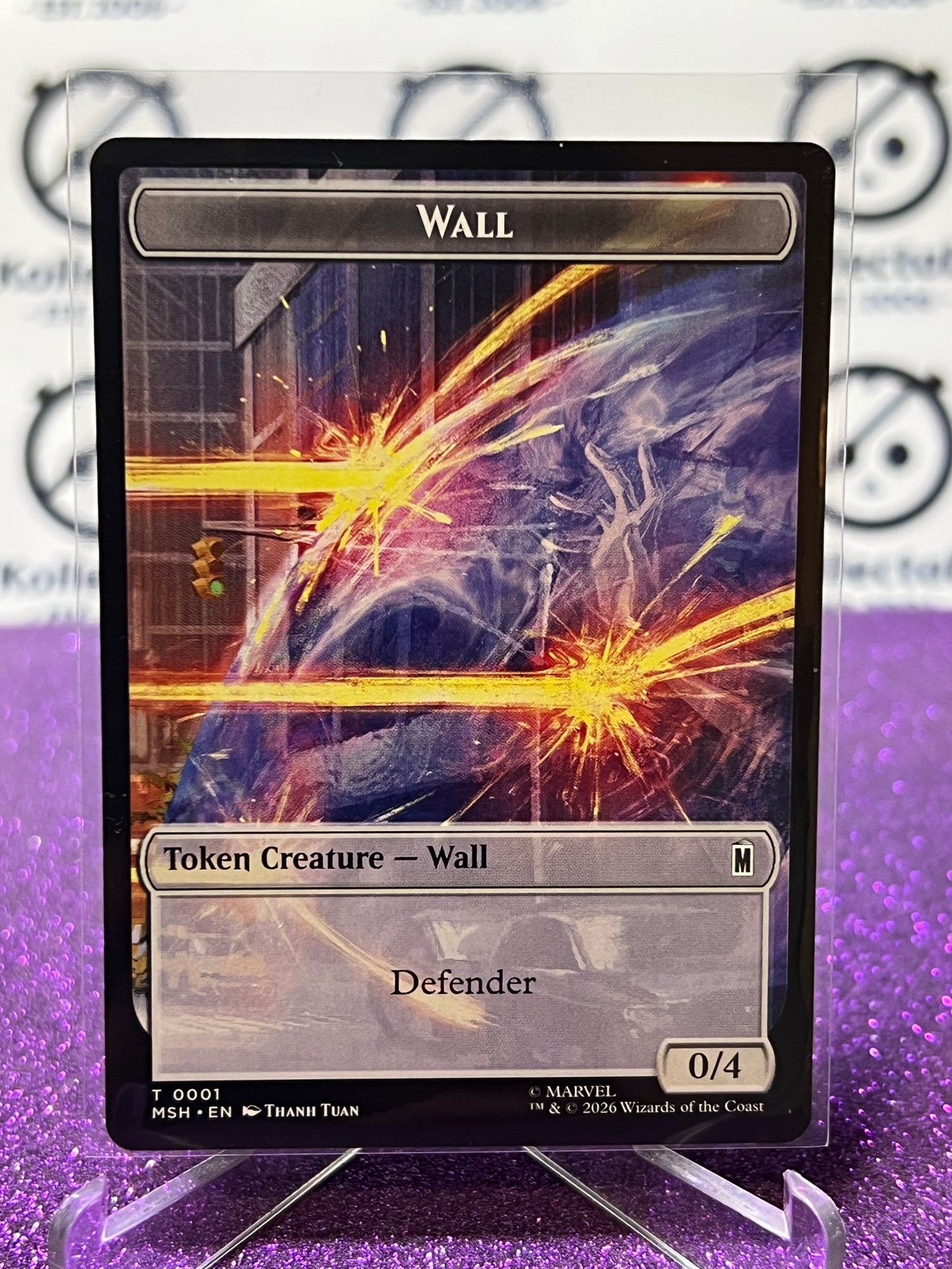 2026 MAGIC THE GATHERING / MARVEL SUPER HEROES MOLOID / WALL # T 0013/0001 TOKEN NON-FOIL CARD