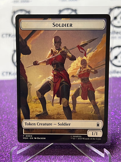 2026 MAGIC THE GATHERING / MARVEL SUPER HEROES SOLDIER / INSECT # T 0004/0012 TOKEN NON-FOIL CARD