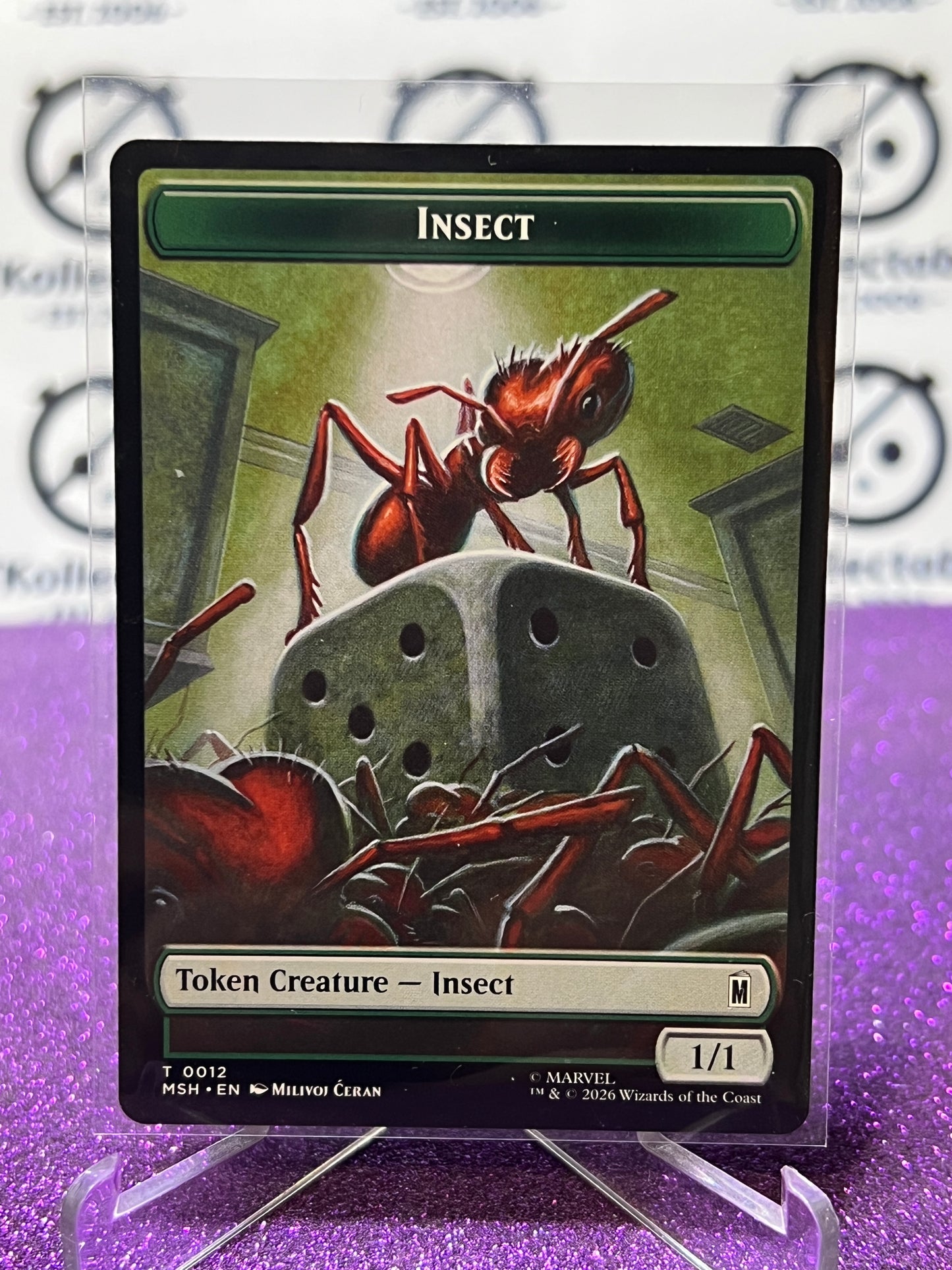 2026 MAGIC THE GATHERING / MARVEL SUPER HEROES SOLDIER / INSECT # T 0004/0012 TOKEN NON-FOIL CARD