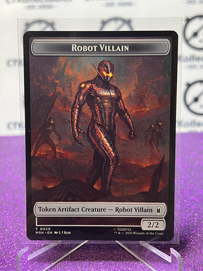 2026 MAGIC THE GATHERING / MARVEL SUPER HEROES HERO / ROBOT VILLAIN # T 0002/0020 TOKEN NON-FOIL CARD