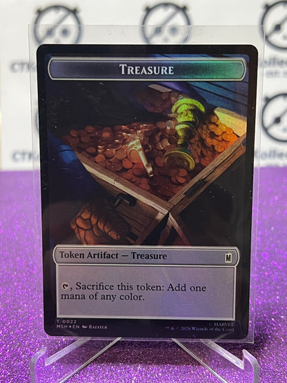 2026 MAGIC THE GATHERING / MARVEL SUPER HEROES VILLAIN / TREASURE # T 0009/0022 TOKEN FOIL CARD