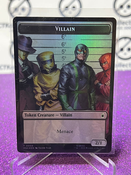 2026 MAGIC THE GATHERING / MARVEL SUPER HEROES VILLAIN / TREASURE # T 0009/0022 TOKEN FOIL CARD