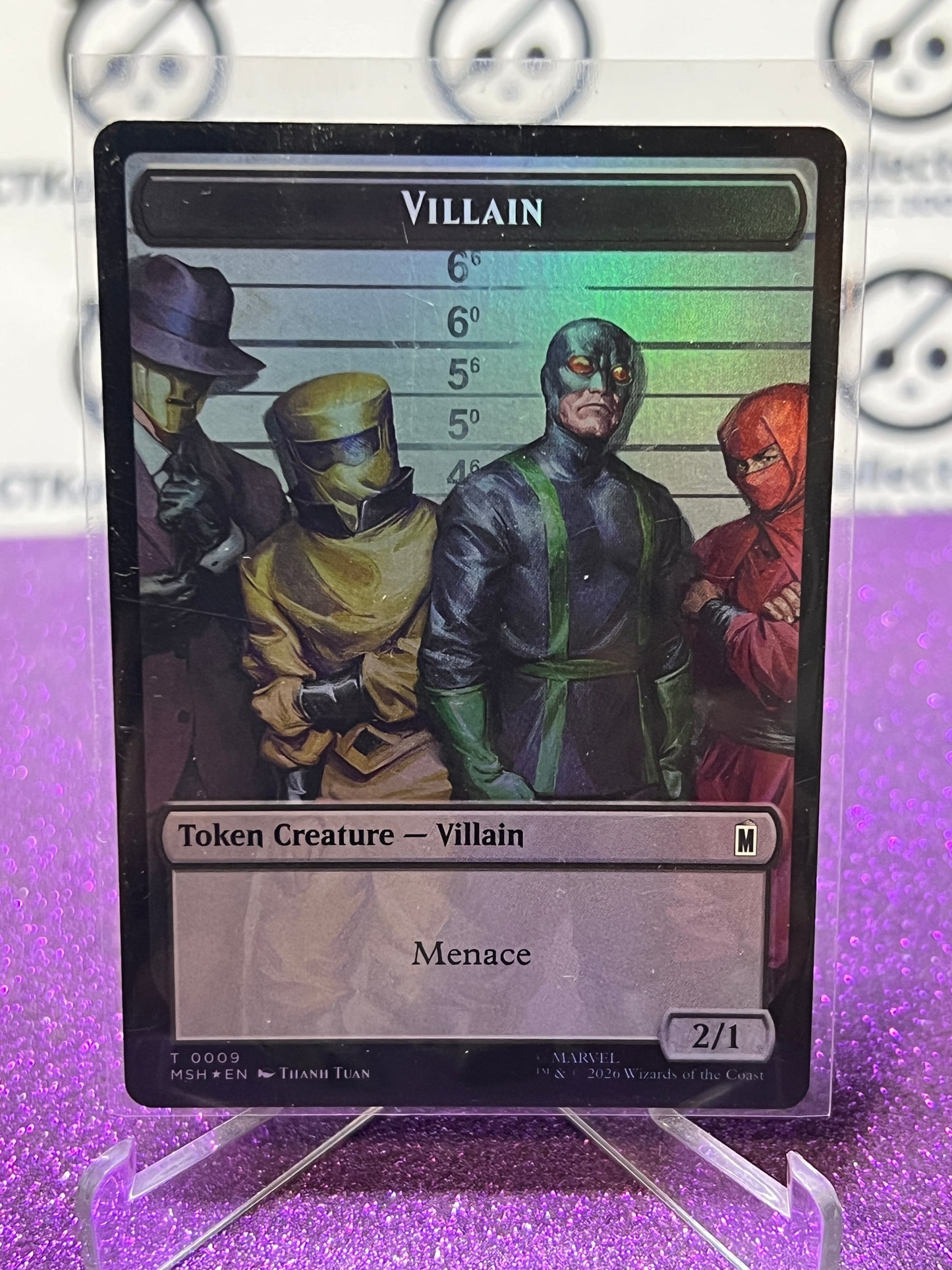 2026 MAGIC THE GATHERING / MARVEL SUPER HEROES VILLAIN / TREASURE # T 0009/0022 TOKEN FOIL CARD