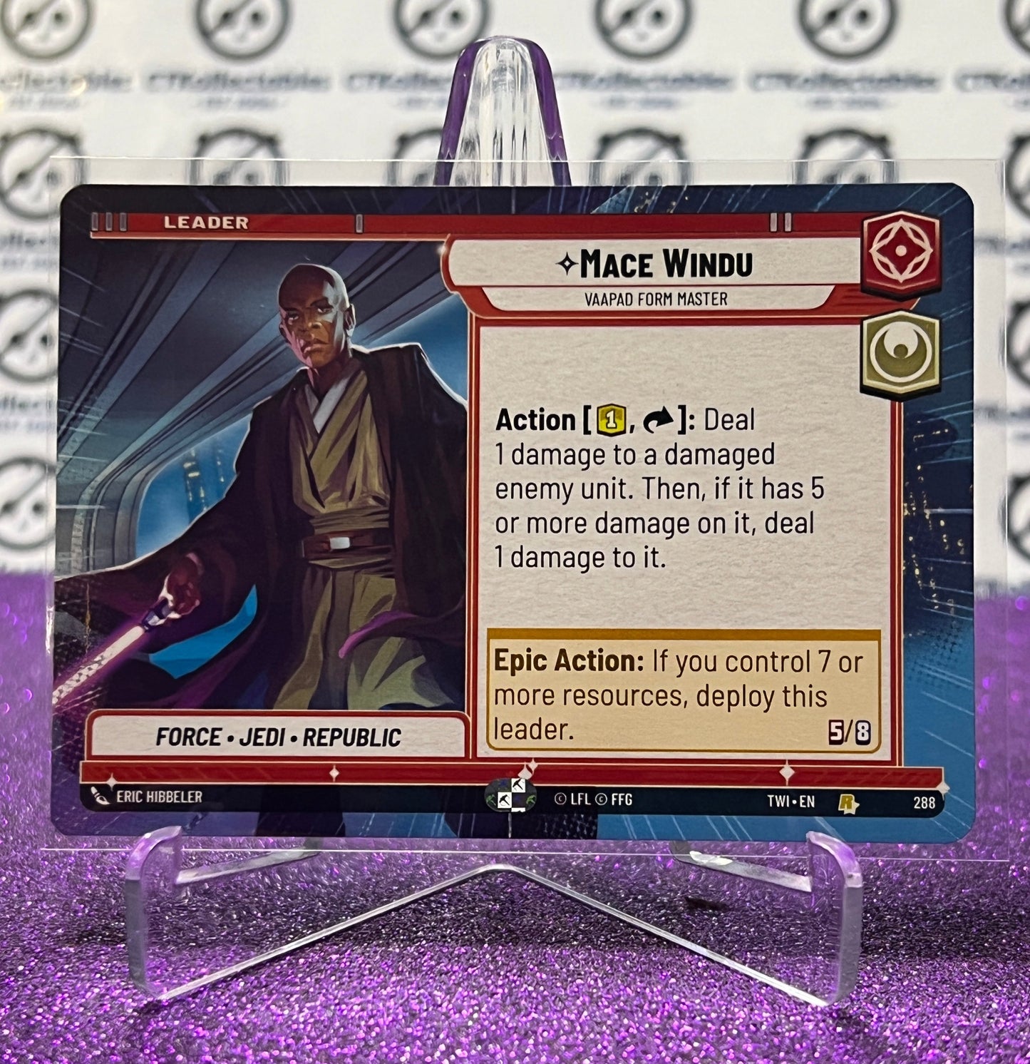 2024 STAR WARS UNLIMITED MACE WINDU # 288 NON-FOIL CARD