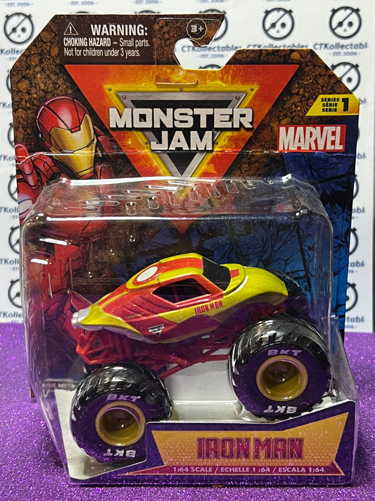 2023 HOT WHEELS MATTEL MONSTER TRUCK SERIES 1 MONSTER JAM  1/64 IRON MAN  MARVEL