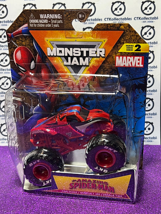 2024 HOT WHEELS MATTEL MONSTER TRUCK SERIES 2 MONSTER JAM  1/64 SPIDER-MAN  MARVEL