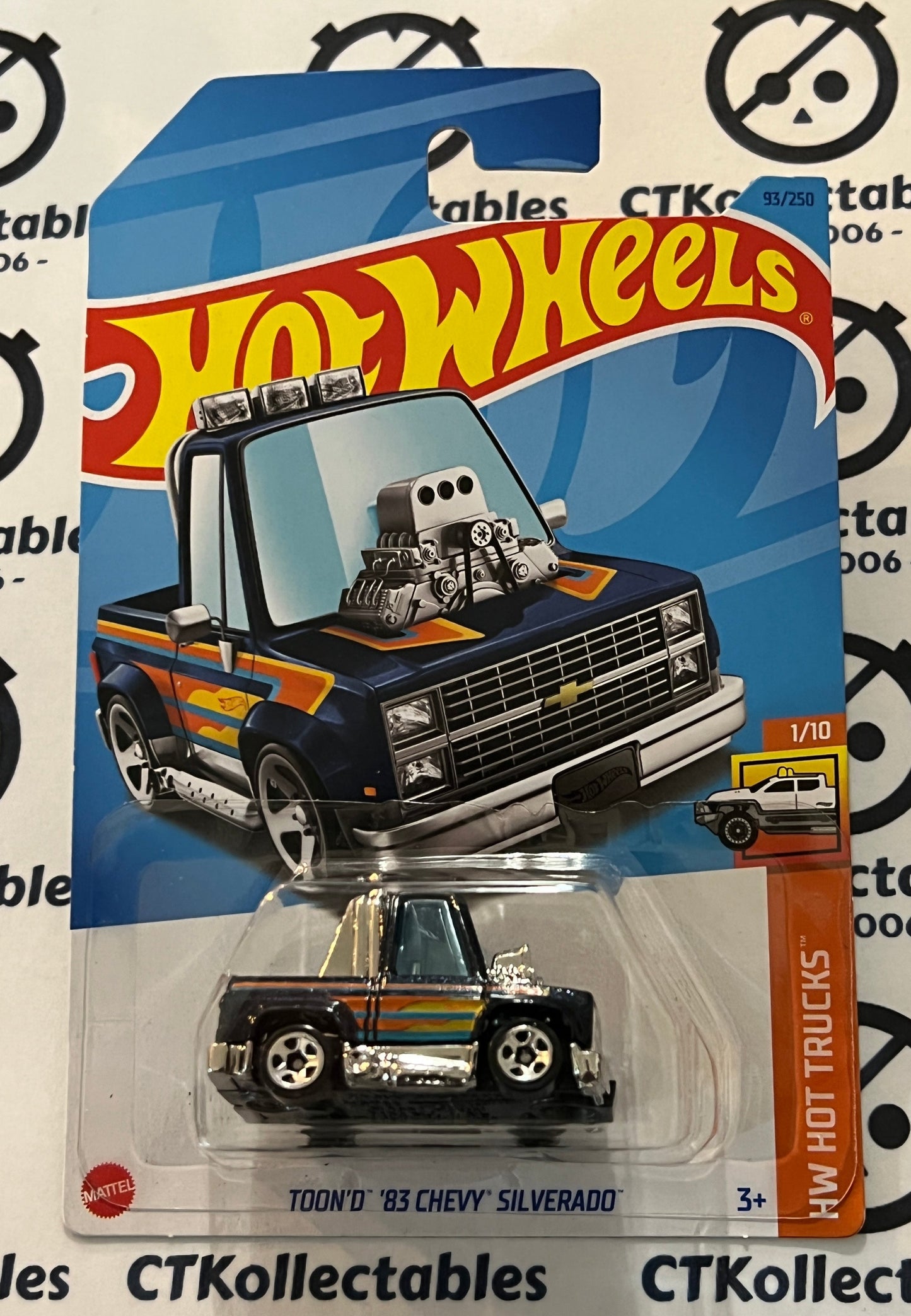 HOT WHEELS 1/10 TOON'D '83 CHEY SILVERADO  93/250 HW HOT TRUCKS 2021