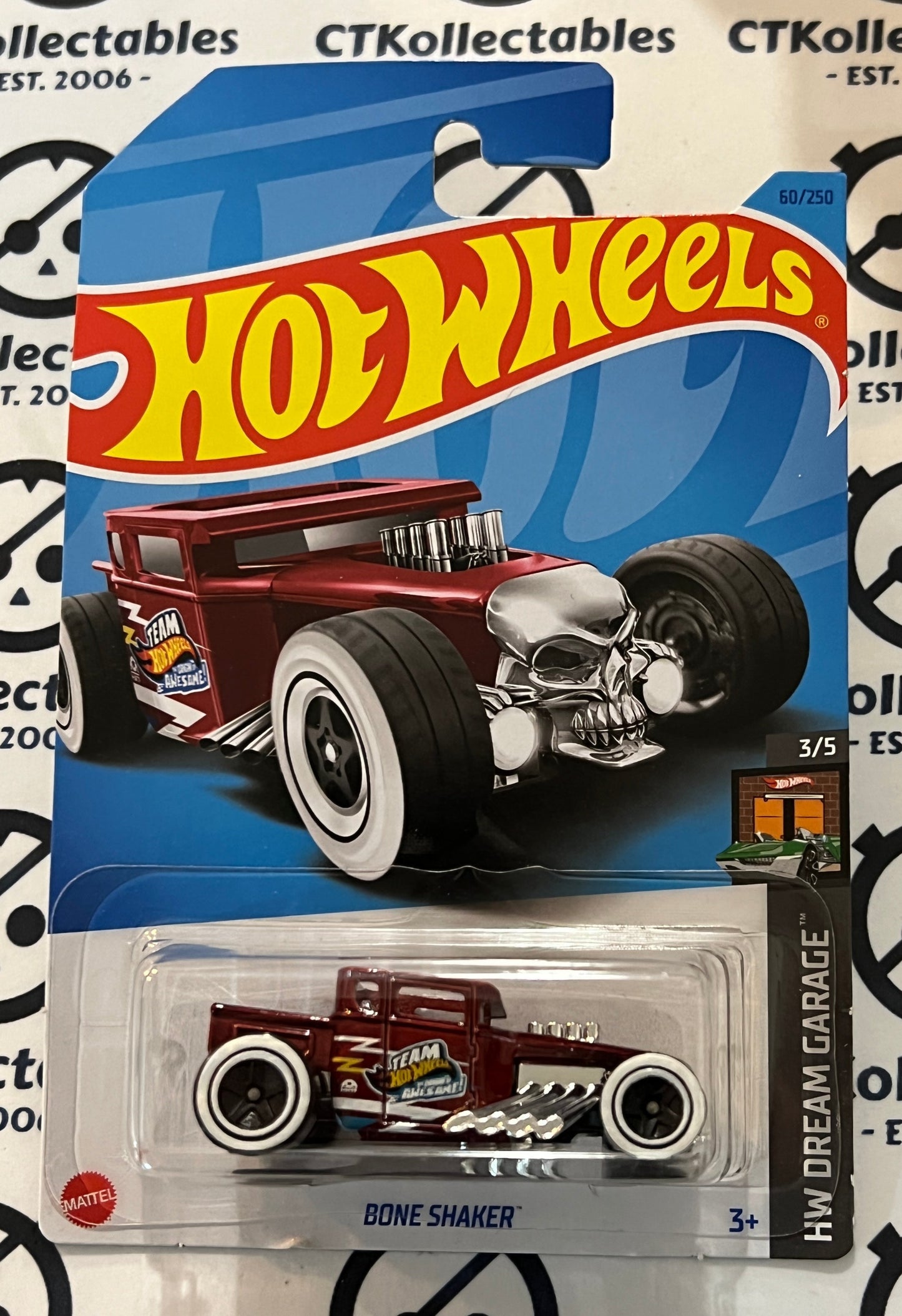 HOT WHEELS MATTEL 3/5 BONE SHAKER 60/250 HW DREAM GARAGE 2021