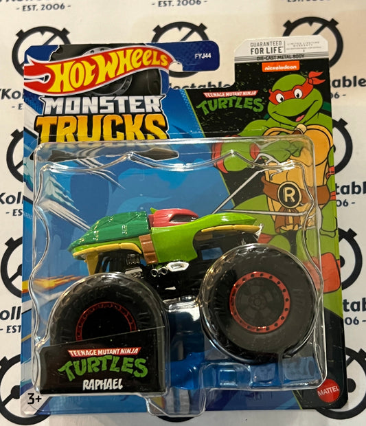 HOT WHEELS MATTEL MONSTER TRUCKS TEEN AGE MUTANT NINJA TURLES RAPHAEL- 2022