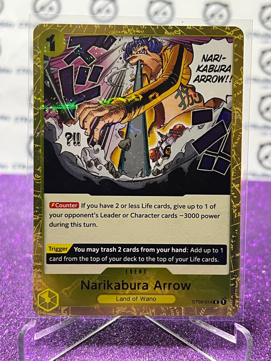 2024 ONE PIECE THE BEST NARIKABURA ARROW # ST09-014 C GLITTER FLAG FOIL TRADING GAME CARD