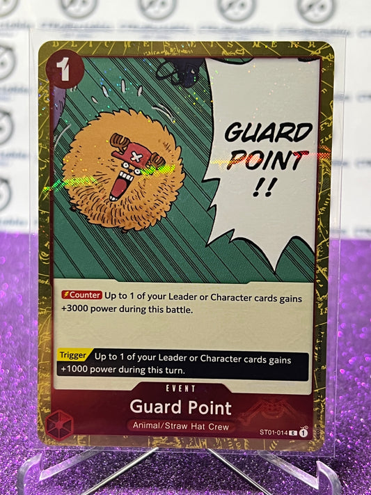 2024 ONE PIECE THE BEST GUARD POINT # ST01-014 C GLITTER FLAG FOIL TRADING GAME CARD