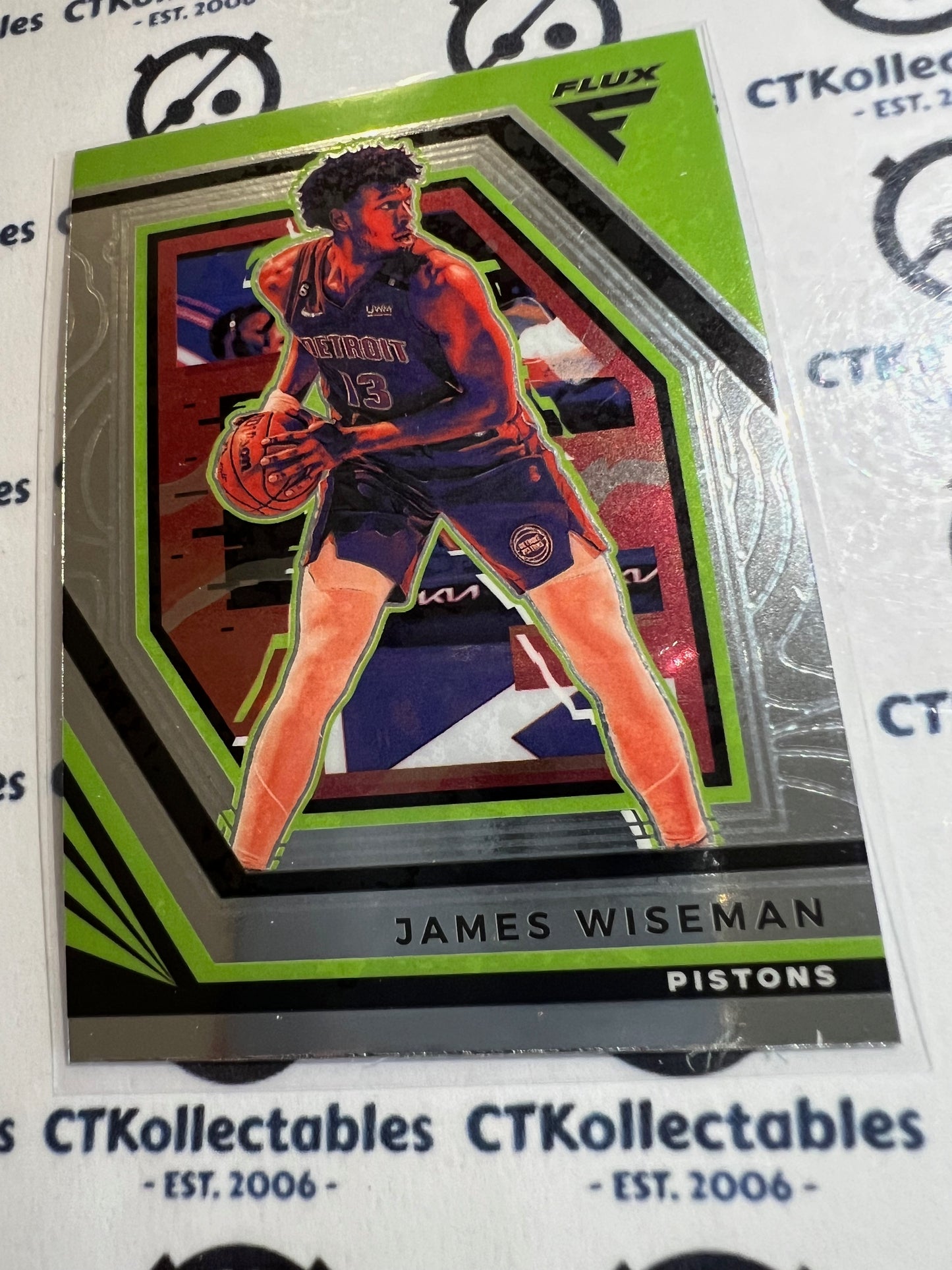 2022-23 NBA Panini FLUX BASE CARD James Wiseman #43 Pistons