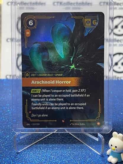 2026 RIFTBOUND LEAGUE OF LEGENDS UNLEASHED ARACHNOID HORROR # 117/219  EPIC FOIL TRADING GAME CARD