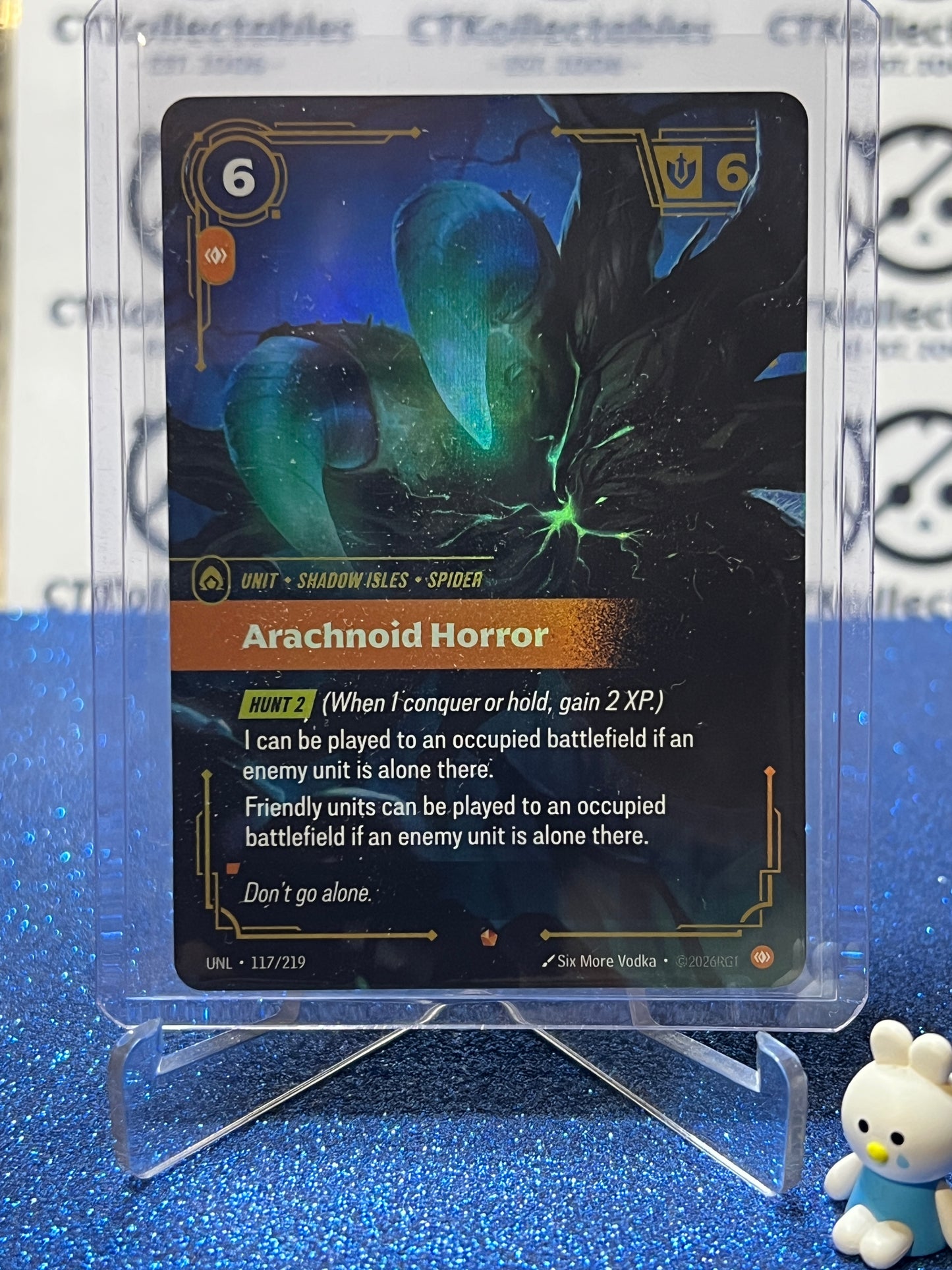 2026 RIFTBOUND LEAGUE OF LEGENDS UNLEASHED ARACHNOID HORROR # 117/219  EPIC FOIL TRADING GAME CARD