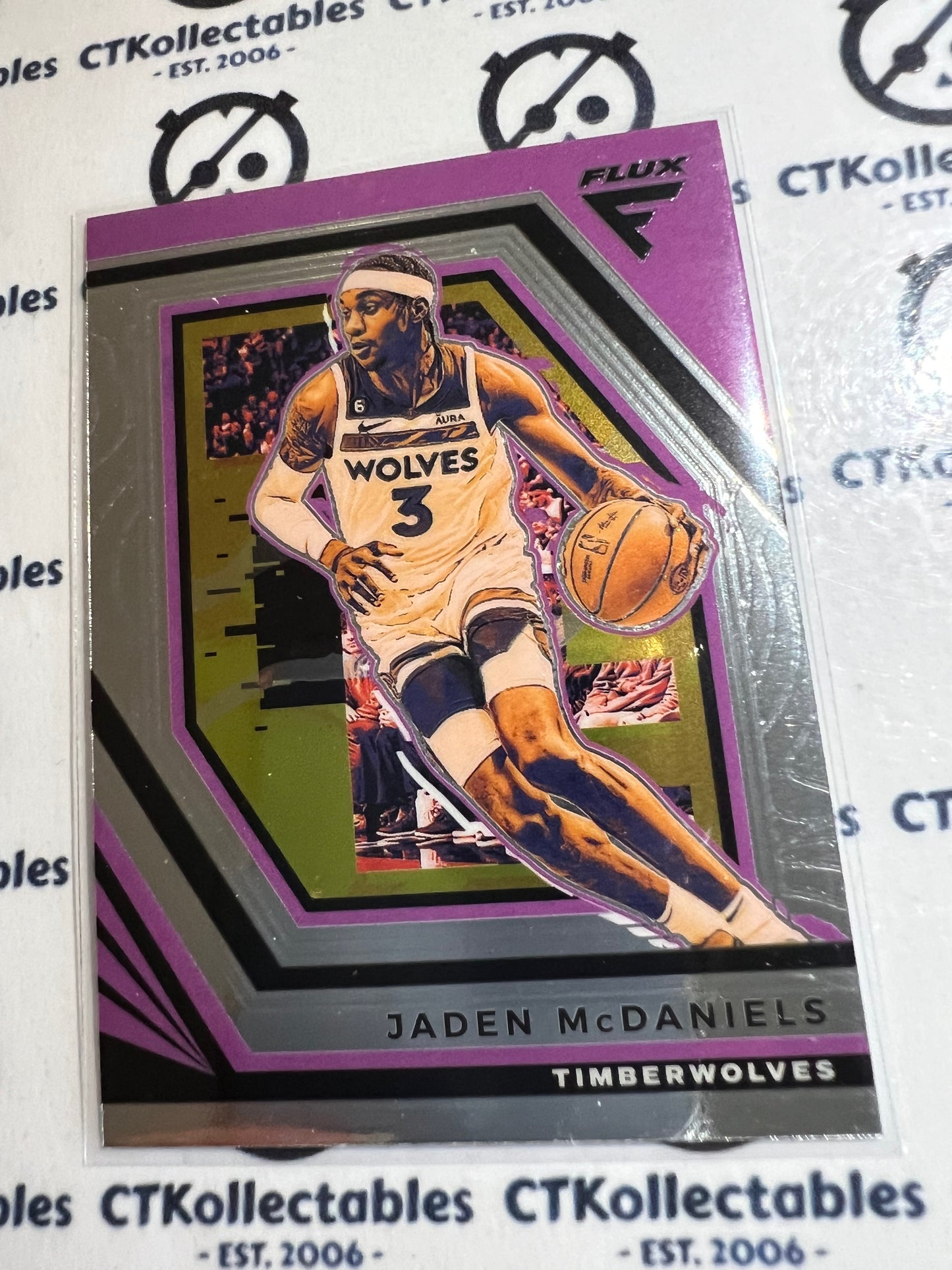 2022-23 NBA Panini FLUX BASE CARD Jaden McDaniels #189 Timberwolves