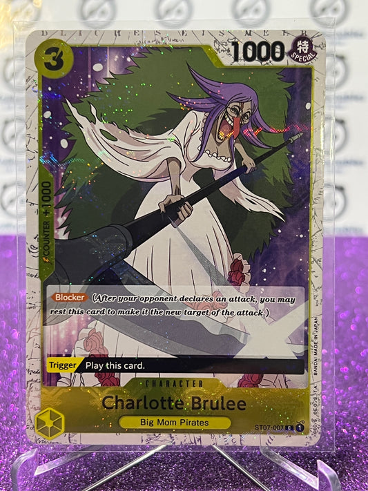 2024 ONE PIECE THE BEST CHARLOTTE BRULEE # ST07-007 C GLITTER FLAG FOIL TRADING GAME CARD