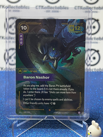 2026 RIFTBOUND LEAGUE OF LEGENDS UNLEASHED BARON NASHOR # 147/219  EPIC FOIL TRADING GAME CARD