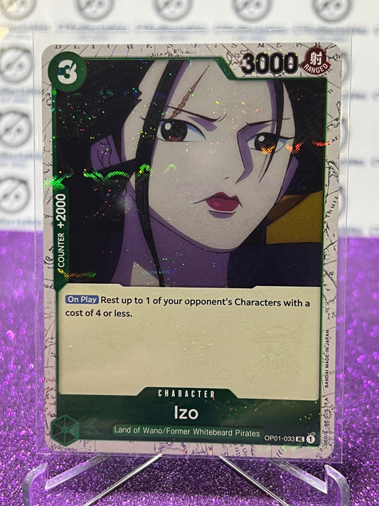 2024 ONE PIECE THE BEST IZO # OP01-033 UC GLITTER FLAG FOIL TRADING GAME CARD