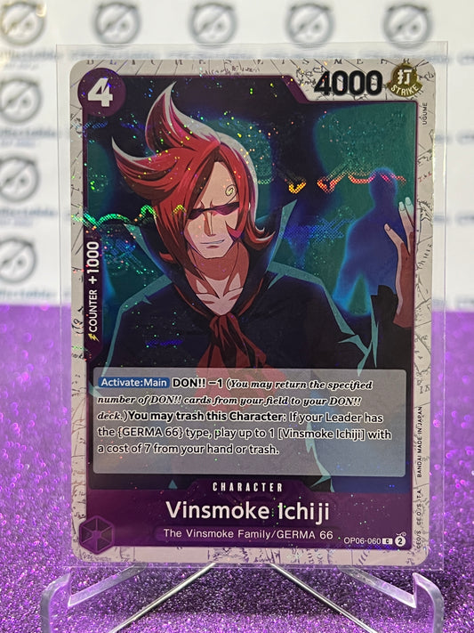 2024 ONE PIECE THE BEST VINSMOKE ICHIJI # OP06-060 C GLITTER FLAG FOIL TRADING GAME CARD