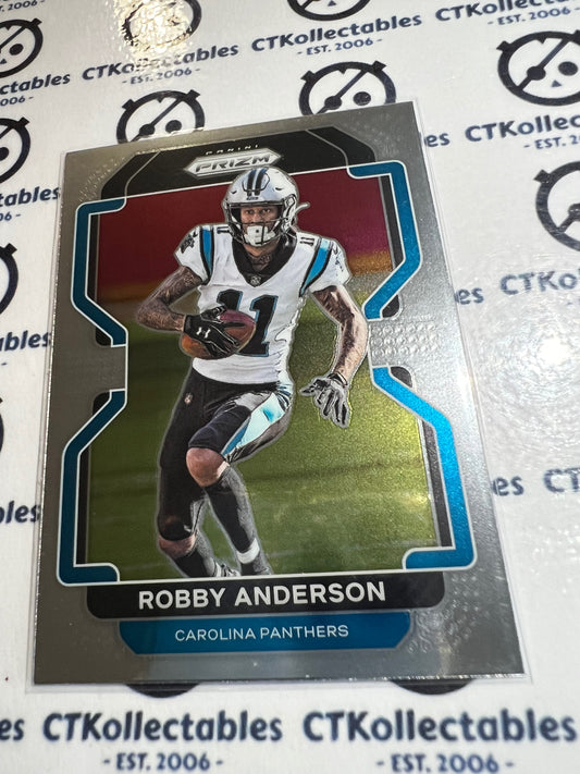 2021 NFL Panini Prizm Base Card #312 Robby Anderson Carolina Panthers