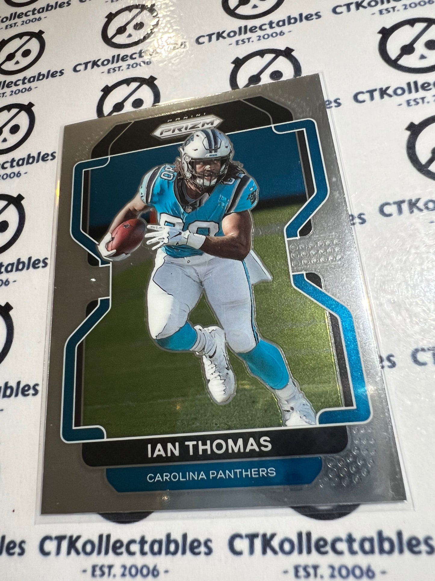 2021 NFL Panini Prizm Base Card #313 Ian Thomas Carolina Panthers