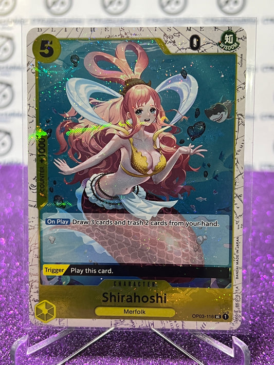 2024 ONE PIECE THE BEST SHIRAHOSHI # OP03-116 UC GLITTER FLAG FOIL TRADING GAME CARD