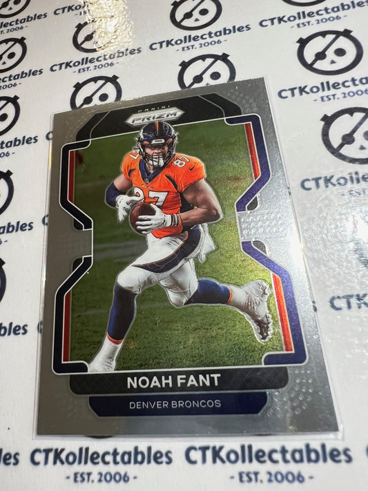 2021 NFL Panini Prizm Base Card #200 Noah Fant Denver Broncos