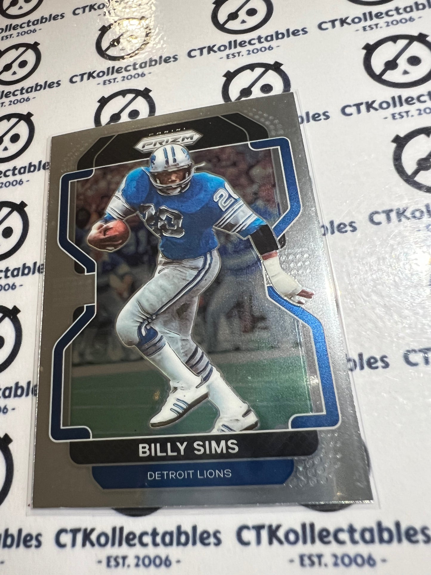 2021 NFL Panini Prizm Base Card #154 Billy Sims Detroit Lions