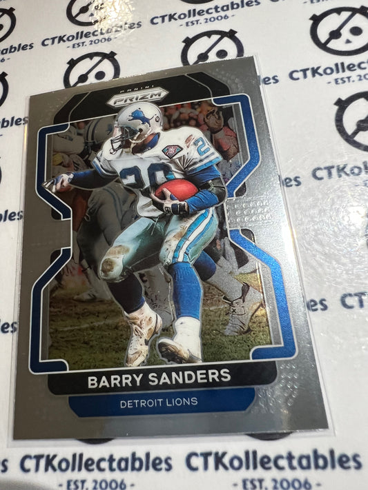 2021 NFL Panini Prizm Base Card #155 Barry Sanders Detroit Lions