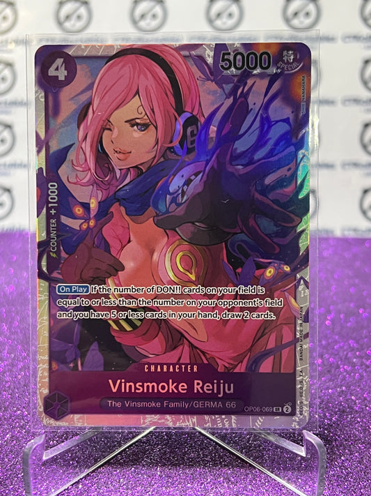 2024 ONE PIECE THE BEST VINSMOKE REIJU # OP06-069 SR ENGLISH TRADING GAME CARD