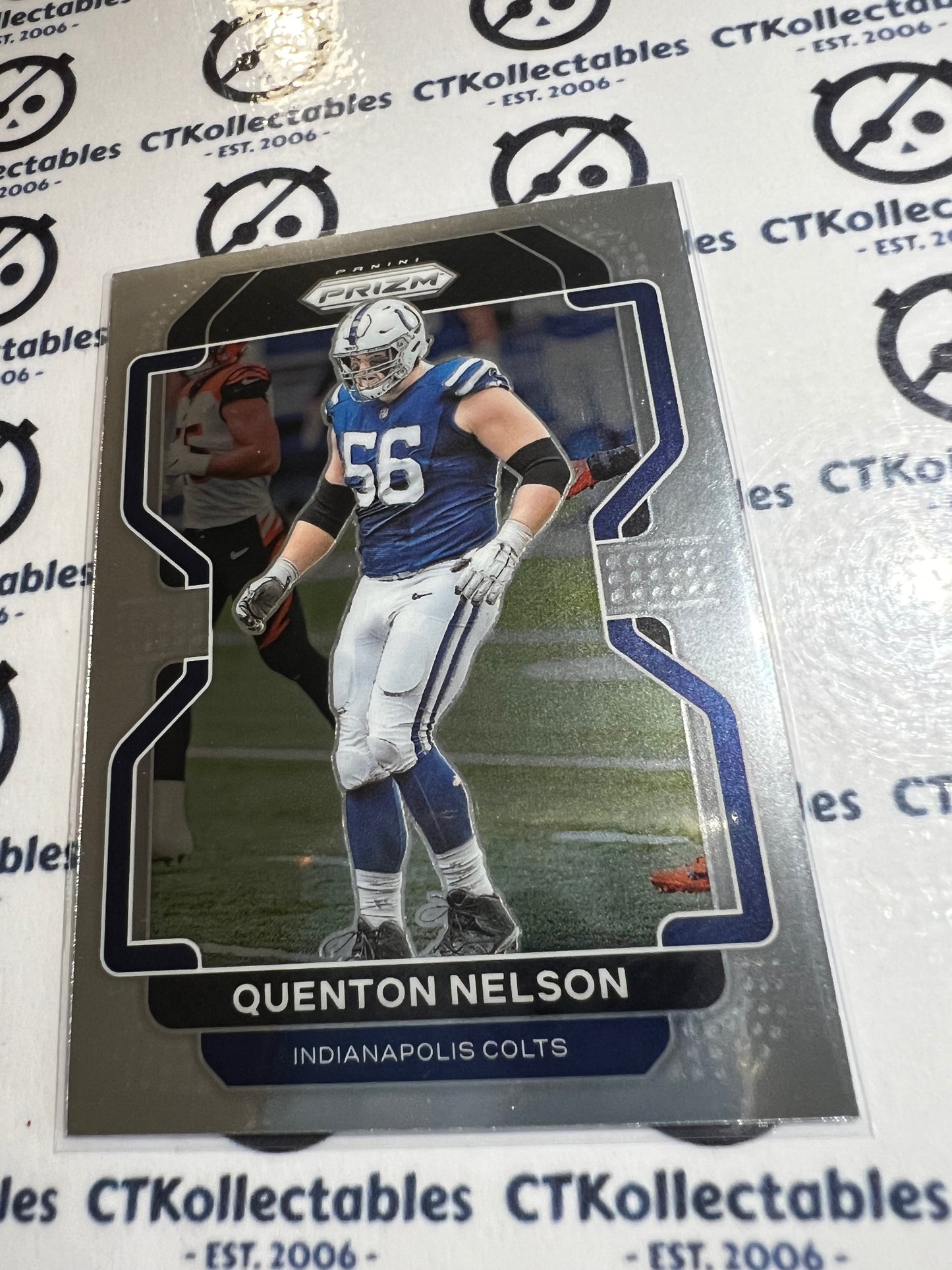 2021 NFL Panini Prizm Base Card #23 Quenton Nelson Indianaplois Colts