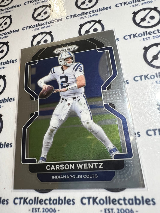 2021 NFL Panini Prizm Base Card #24 Carson Wentz Colts