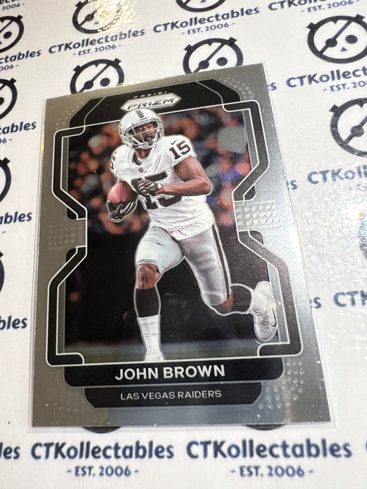 2021 NFL Panini Prizm Base Card #177 John Brown Las Vegas Raiders
