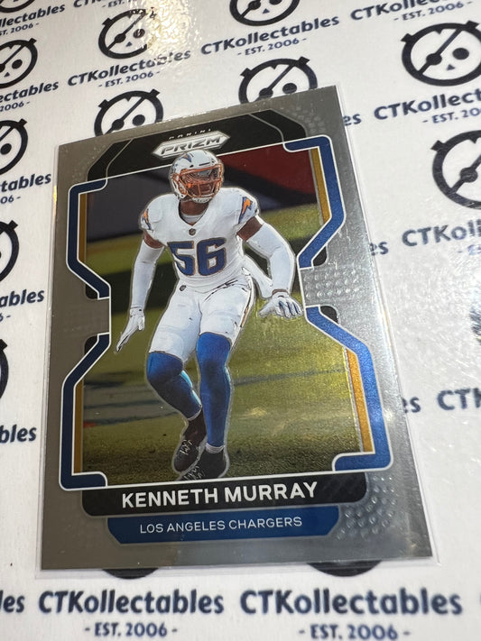 2021 NFL Panini Prizm Base Card #172 Kenneth Murray Los Angeles Chargers