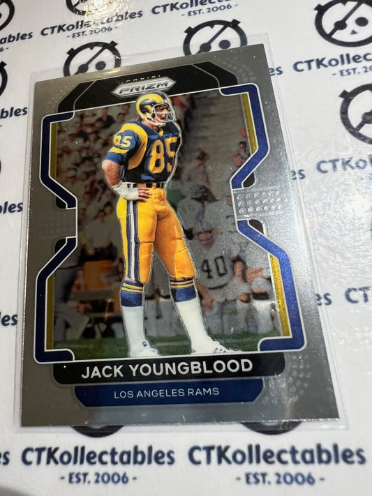 2021 NFL Panini Prizm Base Card #73 Jack Yougblood los Angeles Rams