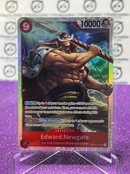 2024 ONE PIECE THE BEST EDWARD.NEWGATE # OP02-004 SR ENGLISH TRADING GAME CARD