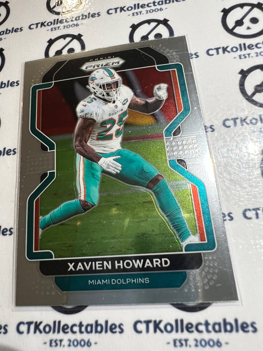 2021 NFL Panini Prizm Base Card #111 Xavien Howard Miami Dolphins