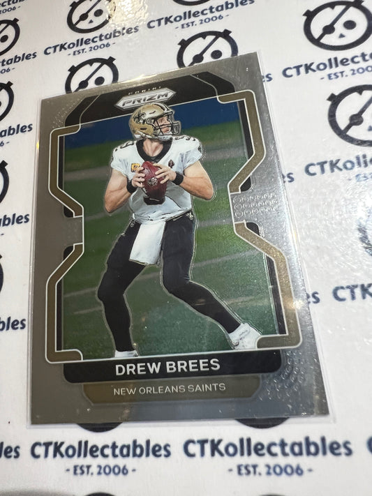 2021 NFL Panini Prizm Base Card #309 Drew Brees New Orleans Saints